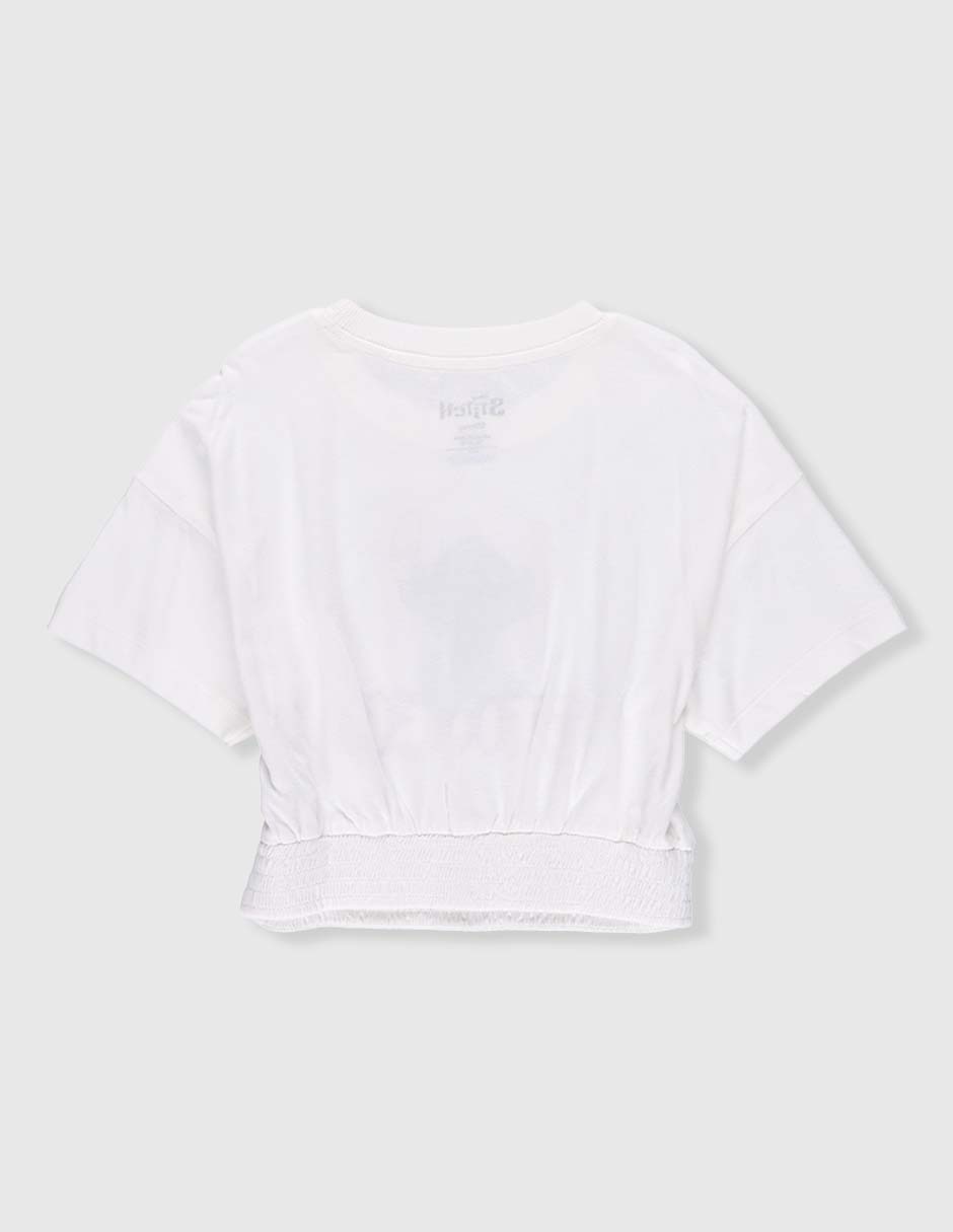 Playera Stitch manga corta para niña 2