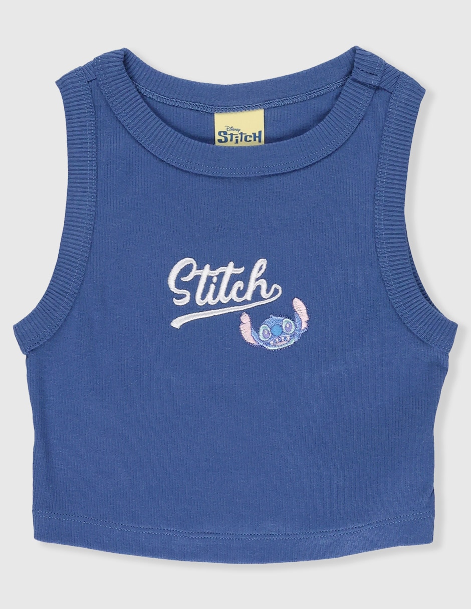 Playera Stitch sin manga para niña