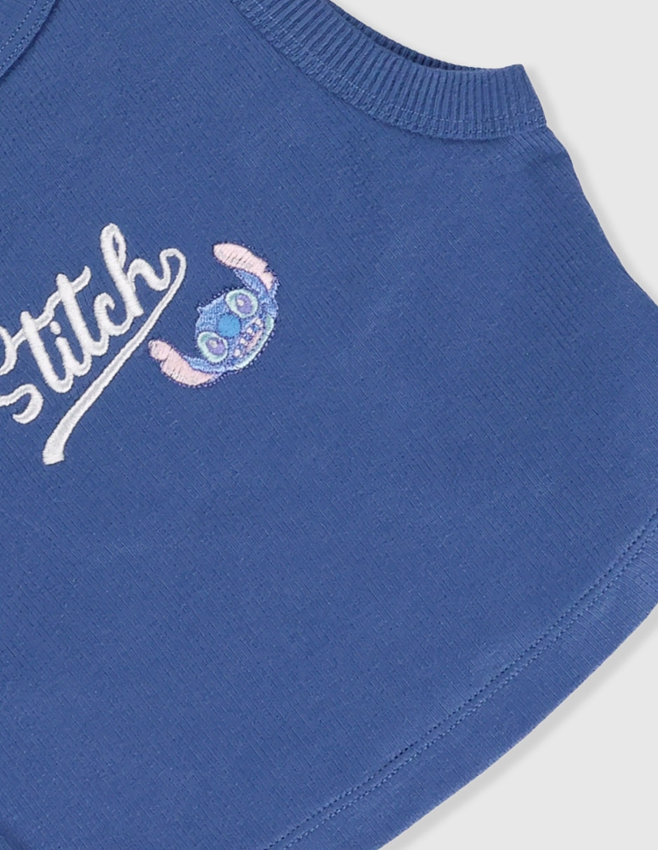 Playera Stitch sin manga para niña 3