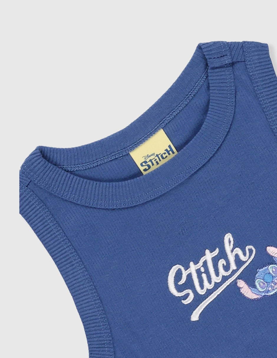 Playera Stitch sin manga para niña 4