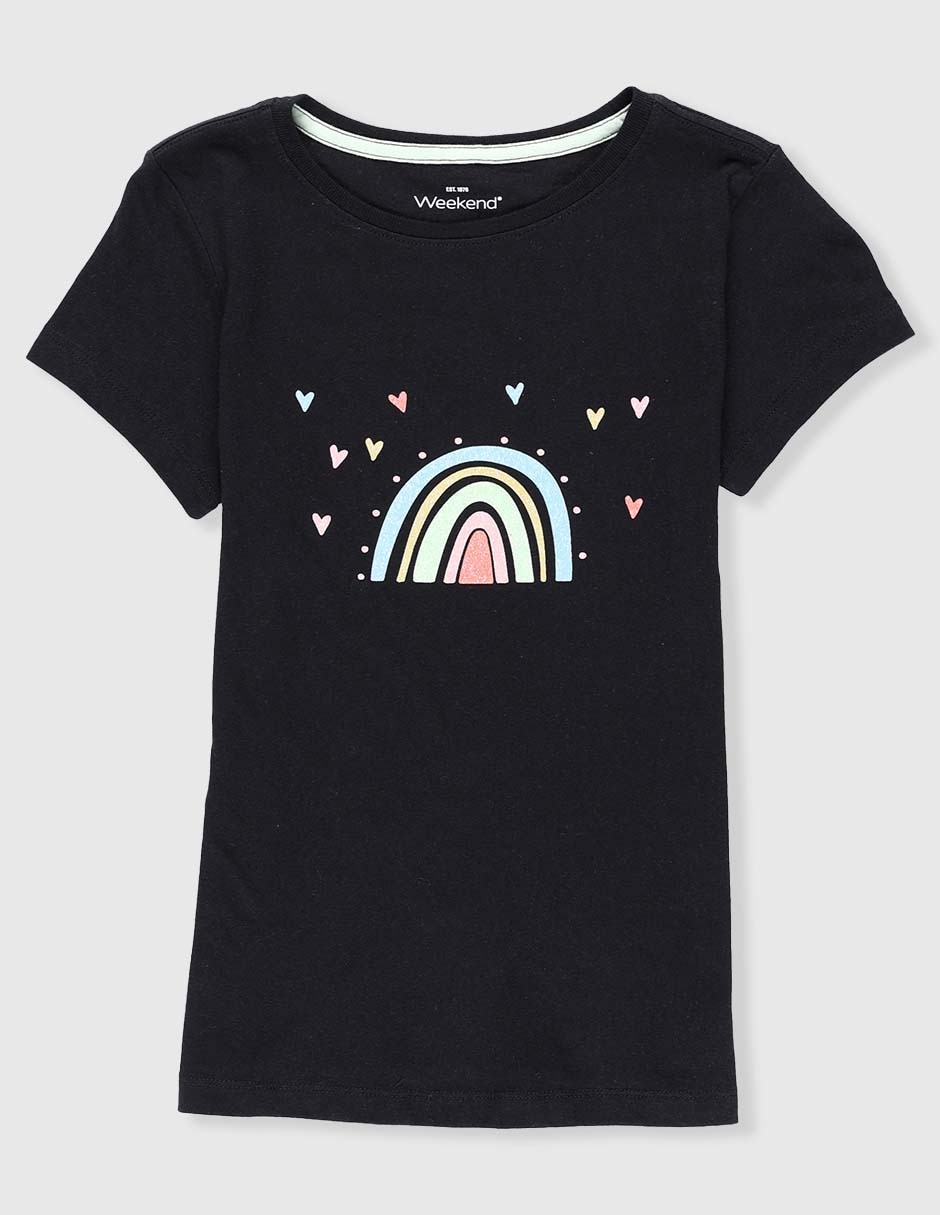 Playera manga corta para niña Playera manga corta para niña