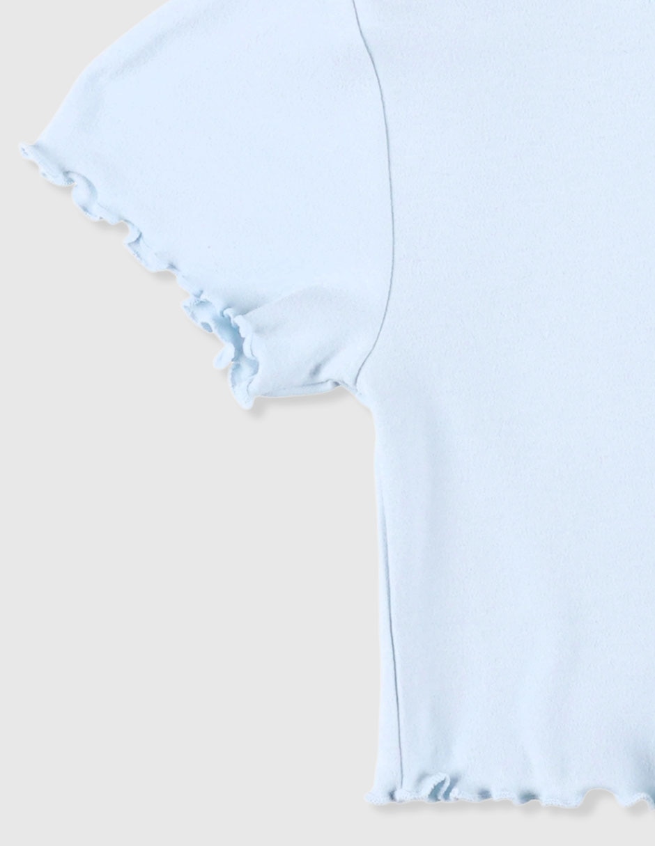 Playera Stitch manga corta para niña 4