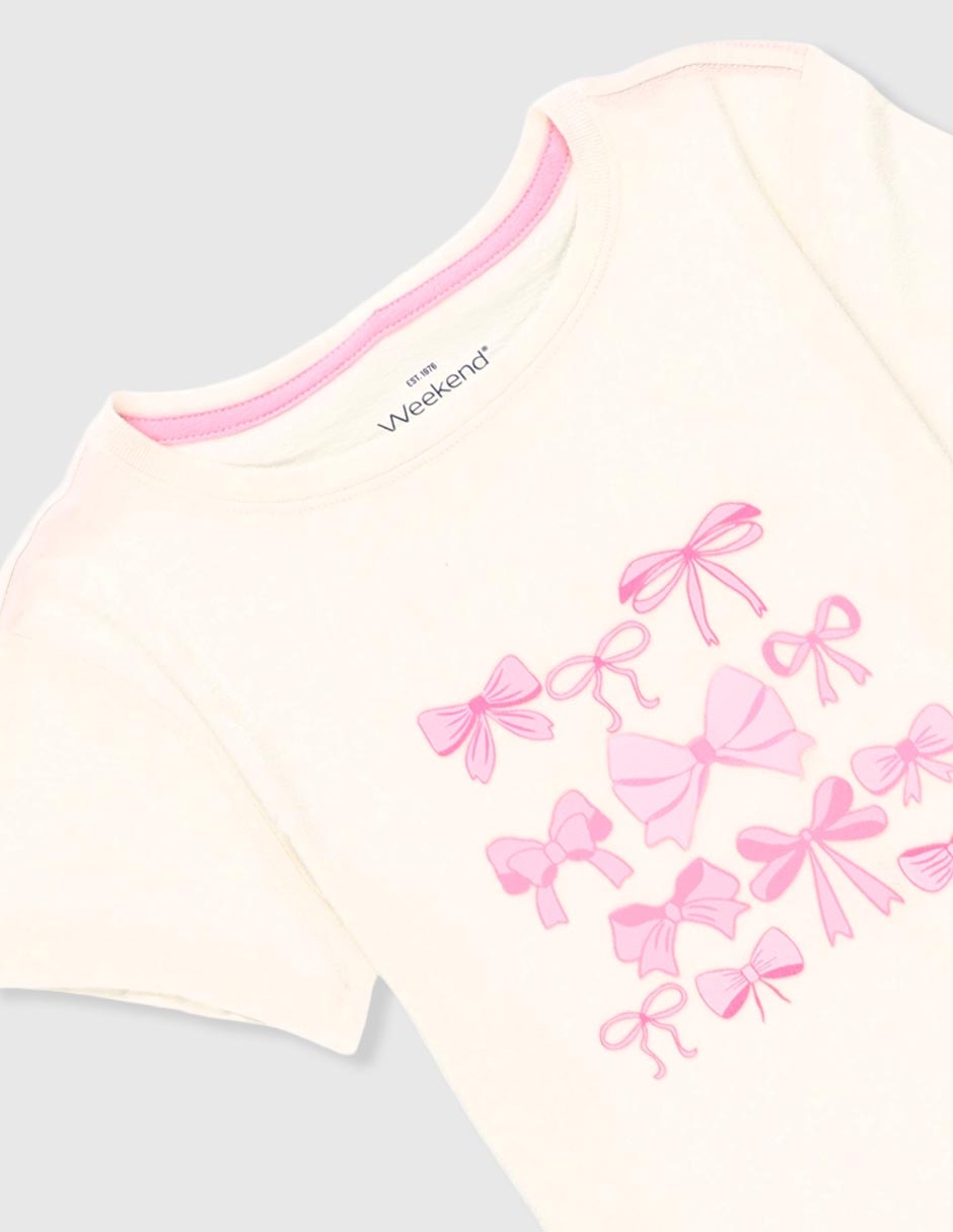 Playera manga corta para niña 3