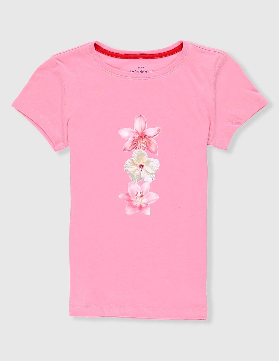 Playera manga corta para niña Playera manga corta para niña