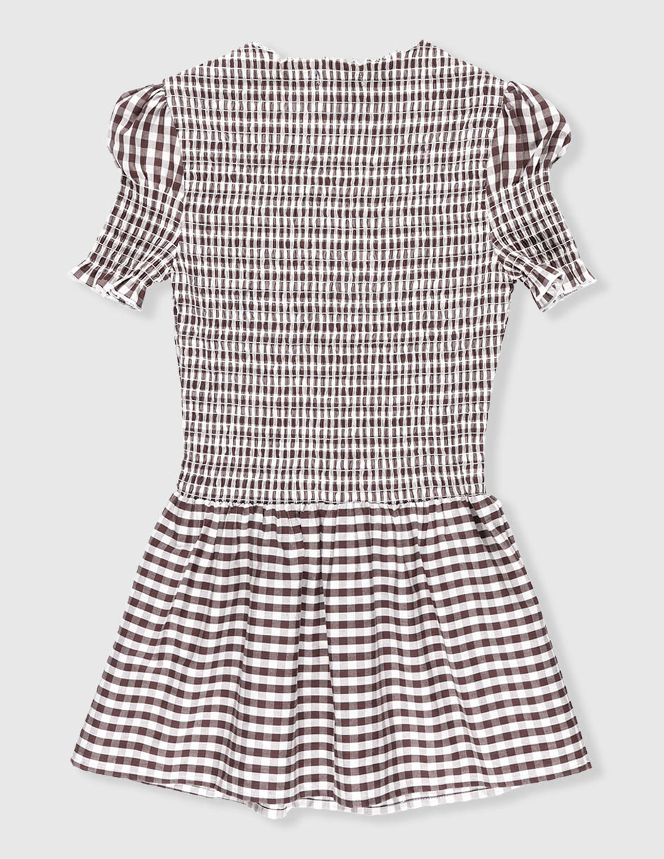 Vestido manga farol para niña 2