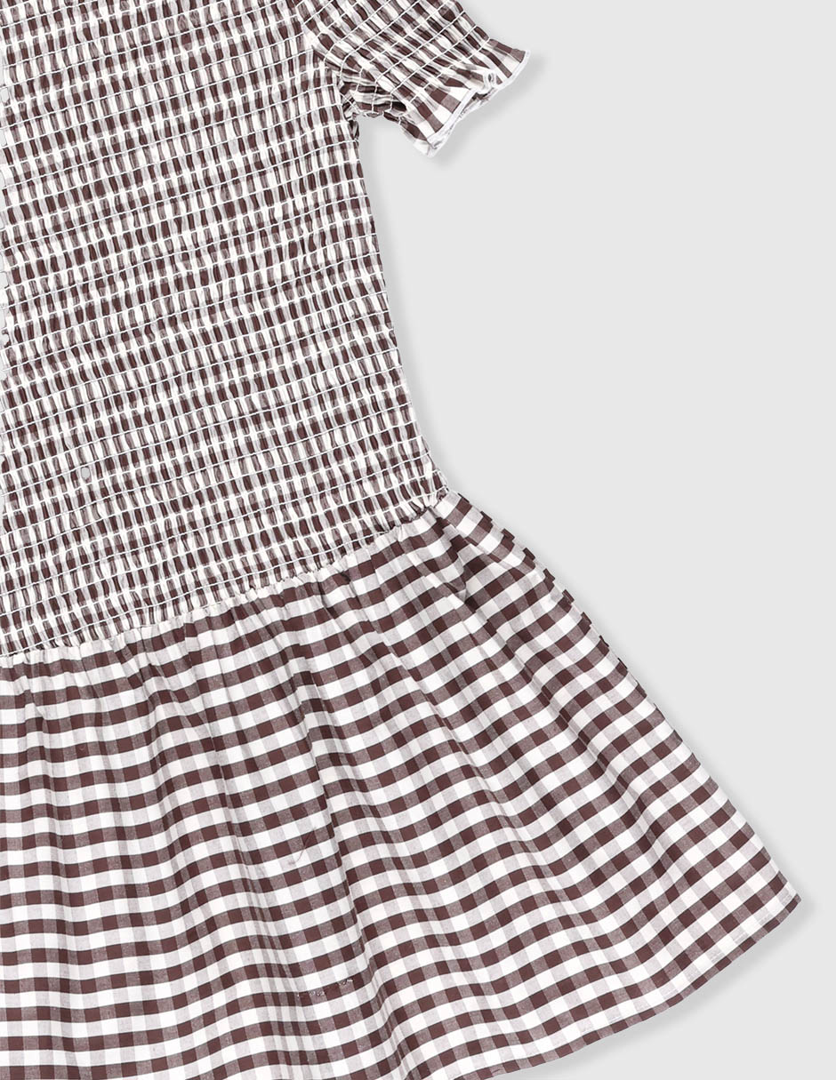 Vestido manga farol para niña 4