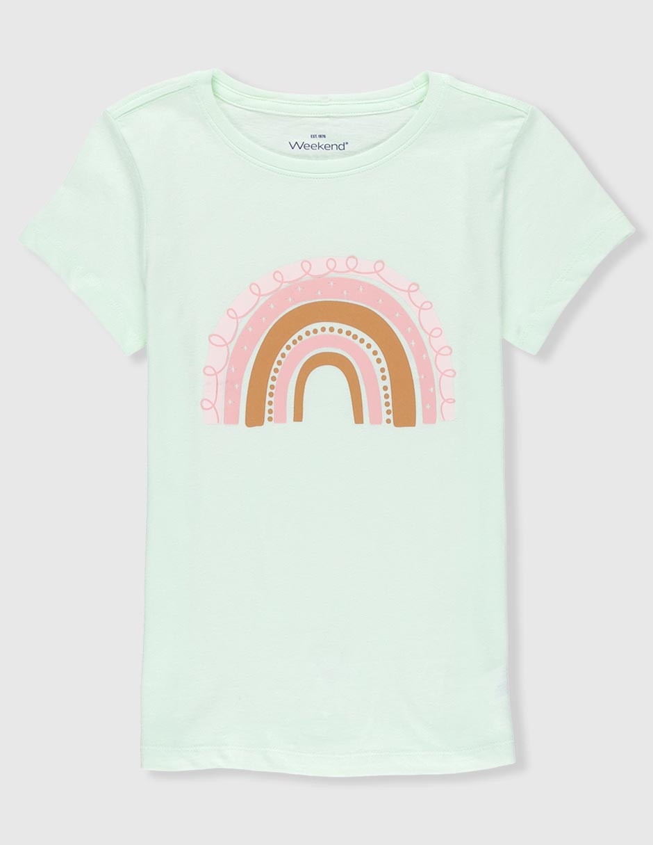 Playera manga corta para niña