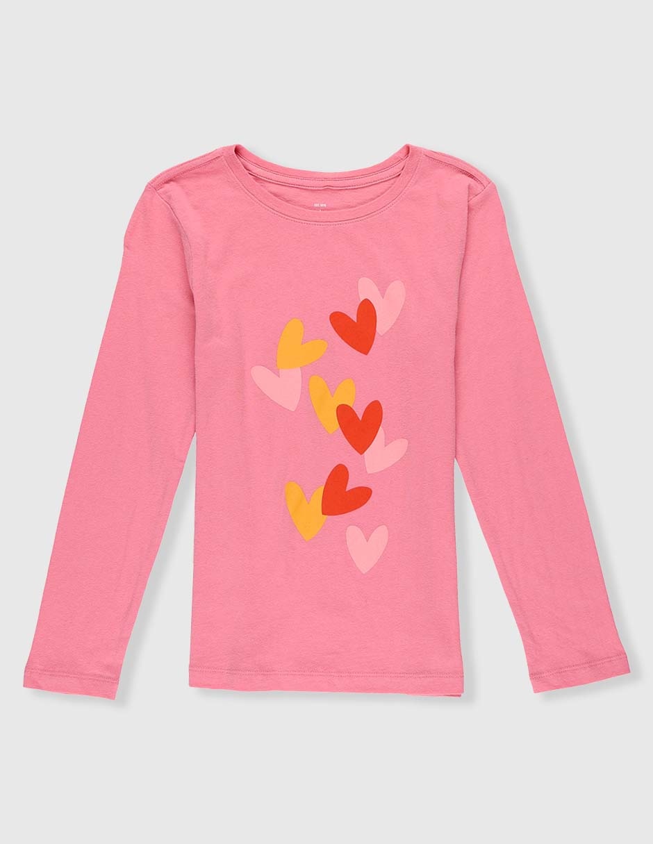 Playera manga larga para niña Playera manga larga para niña
