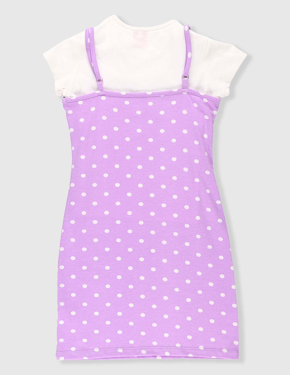 Vestido manga regular para niña 2