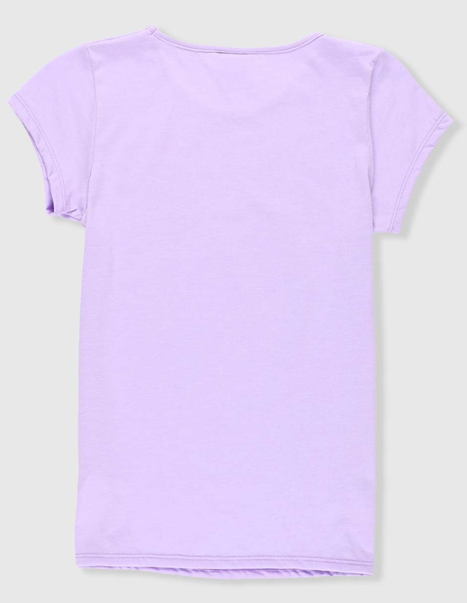 Playera Stitch y Ángel manga corta para niña 2