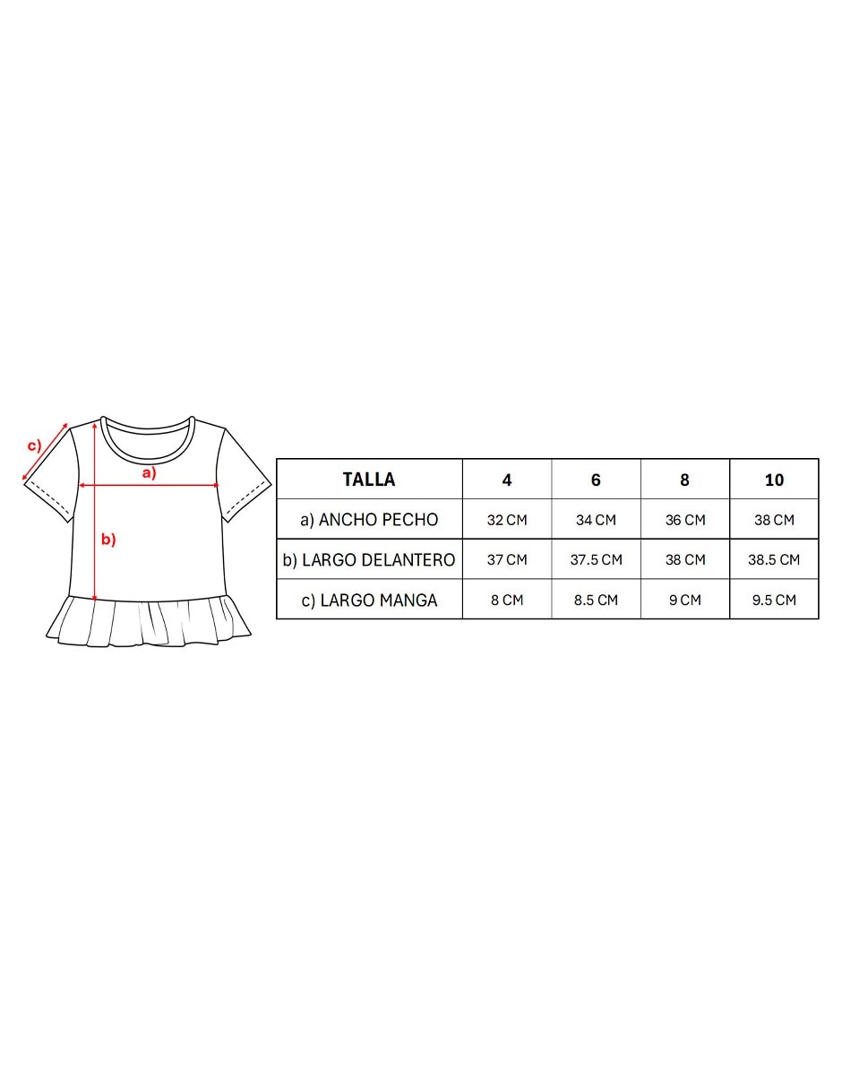 Playera Bluey manga corta para niña 4