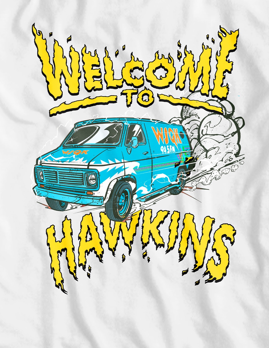 Playera Stranger Things manga corta para niña 3