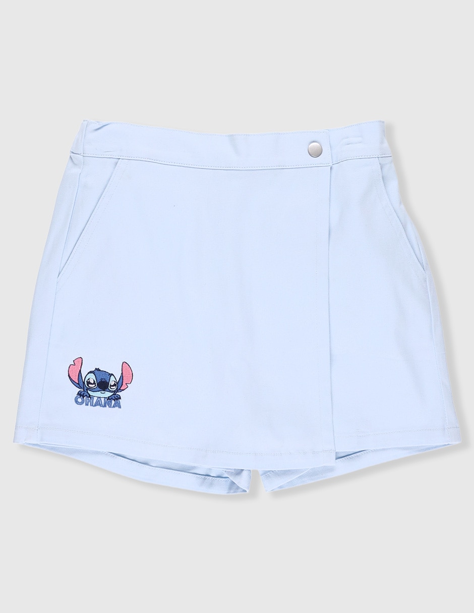 Falda short Stich para niña Falda short Stich para niña