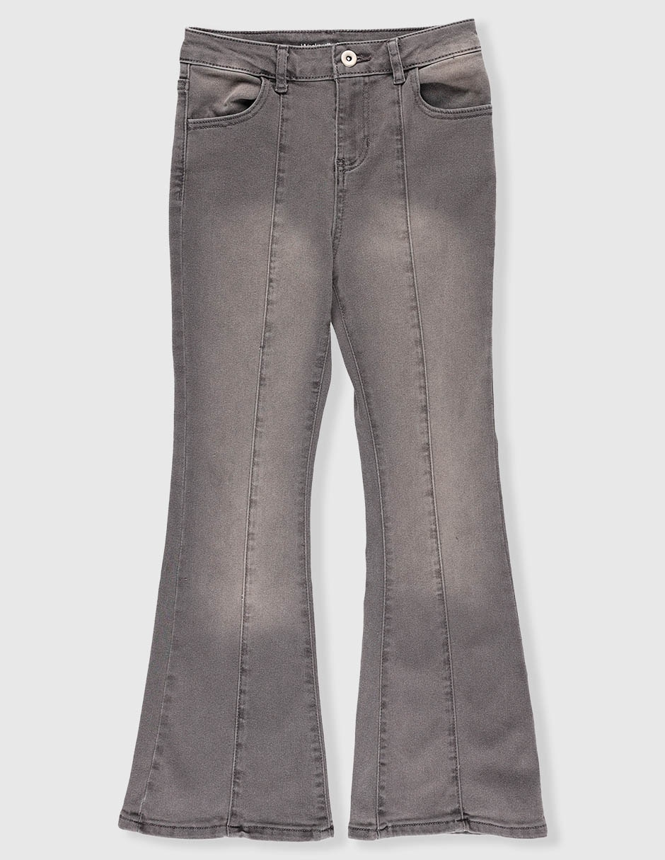Jeans flare deslavado para niña Jeans flare deslavado para niña
