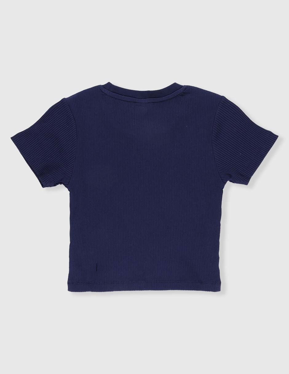 Playera Weekend manga corta para niña