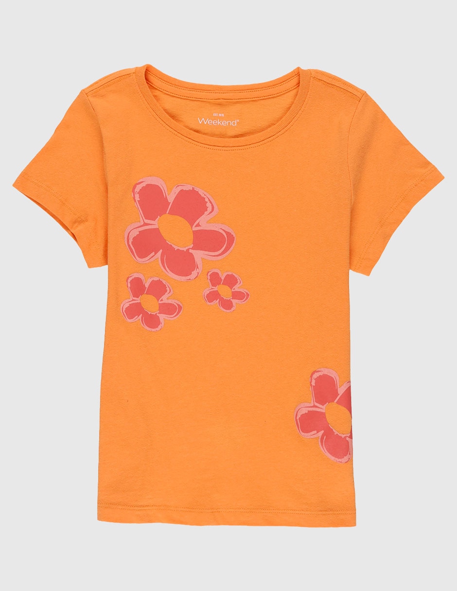 Playera manga corta para niña Playera manga corta para niña