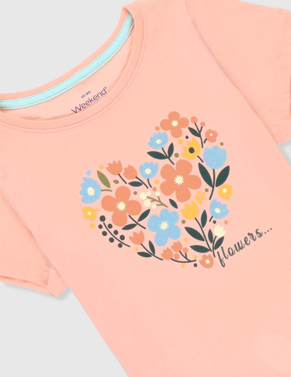 Playera manga corta para niña 3