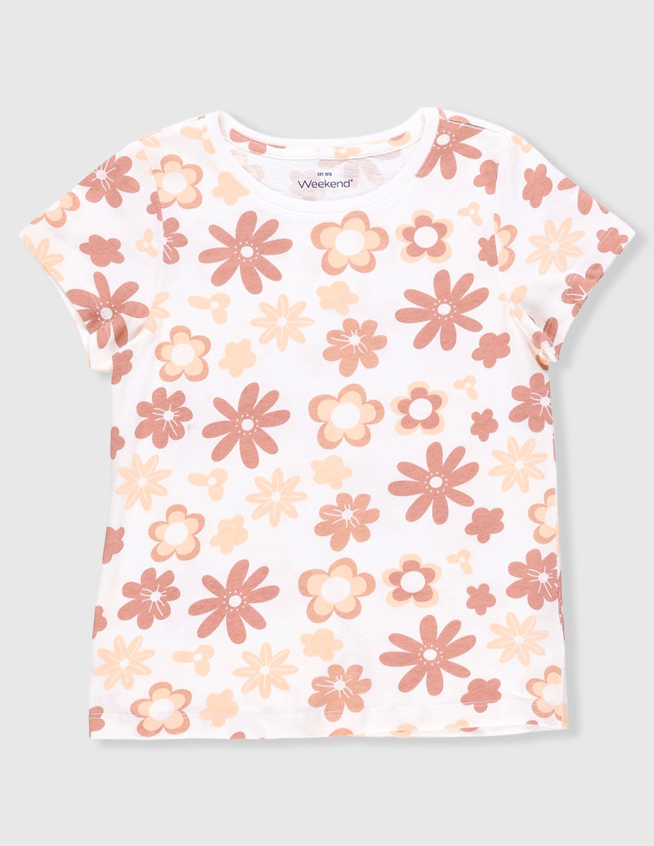 Playera manga corta para niña Playera manga corta para niña