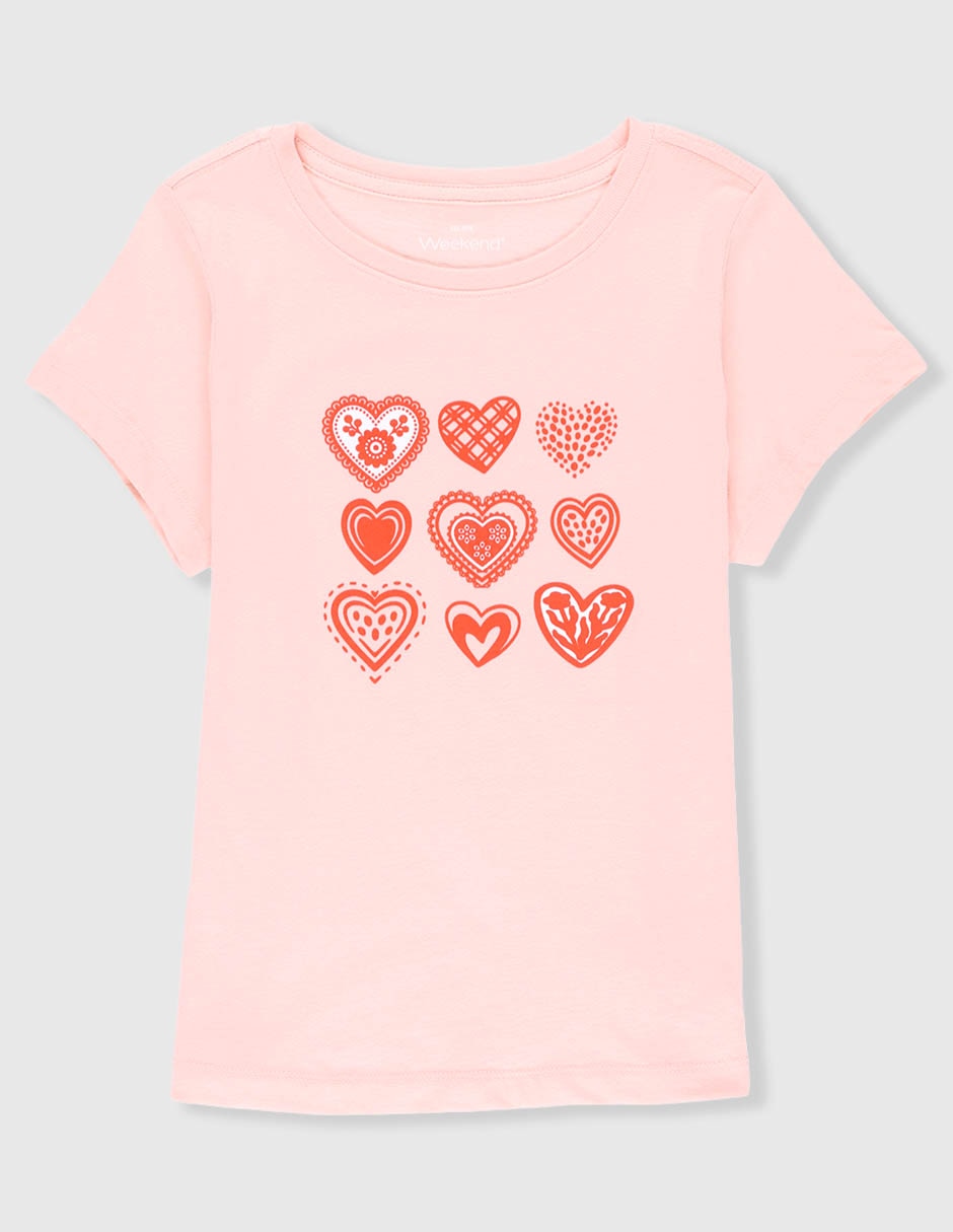 Playera manga corta para niña Playera manga corta para niña