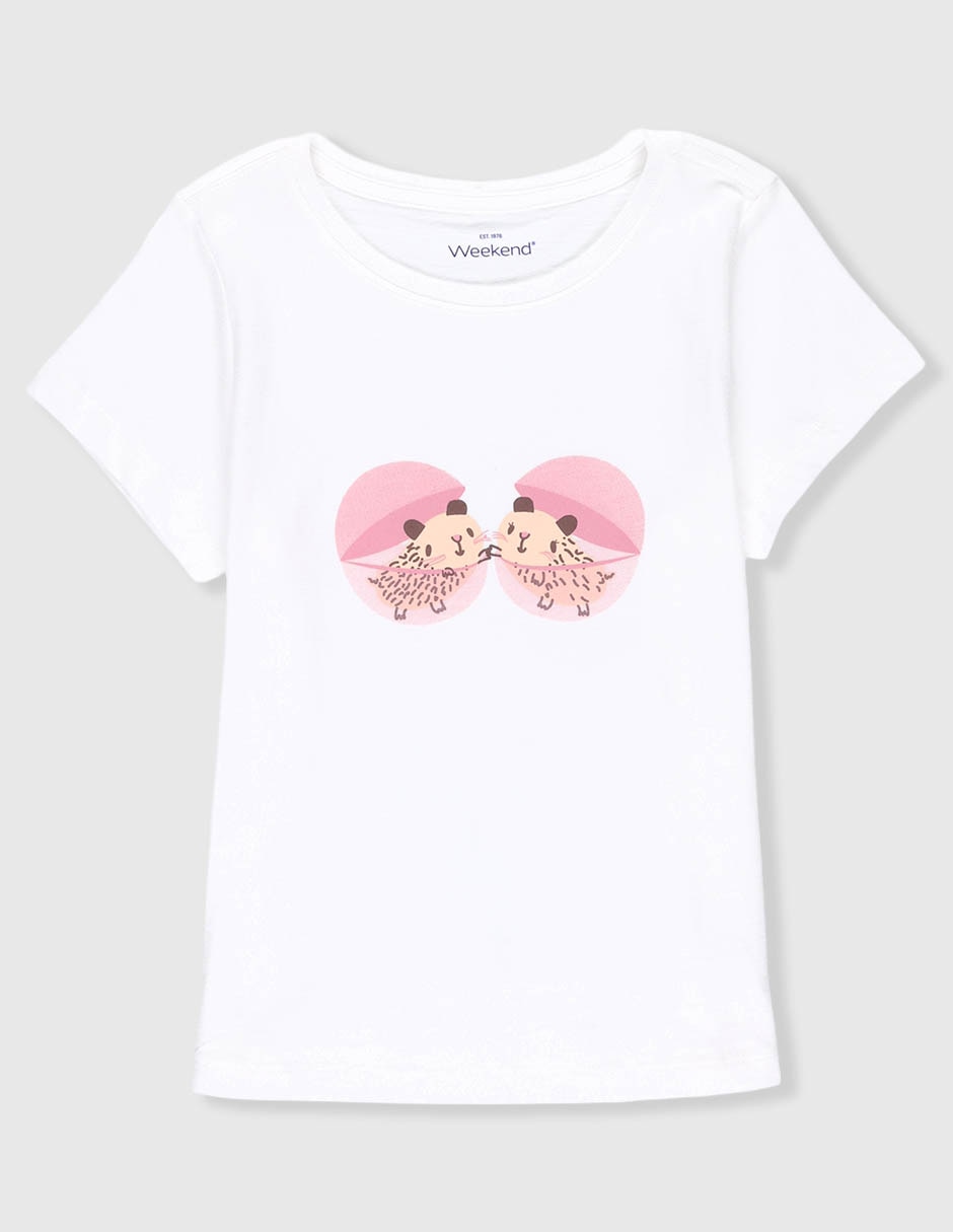Playera manga corta para niña Playera manga corta para niña