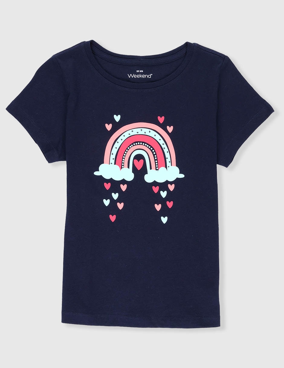 Playera manga corta para niña Playera manga corta para niña