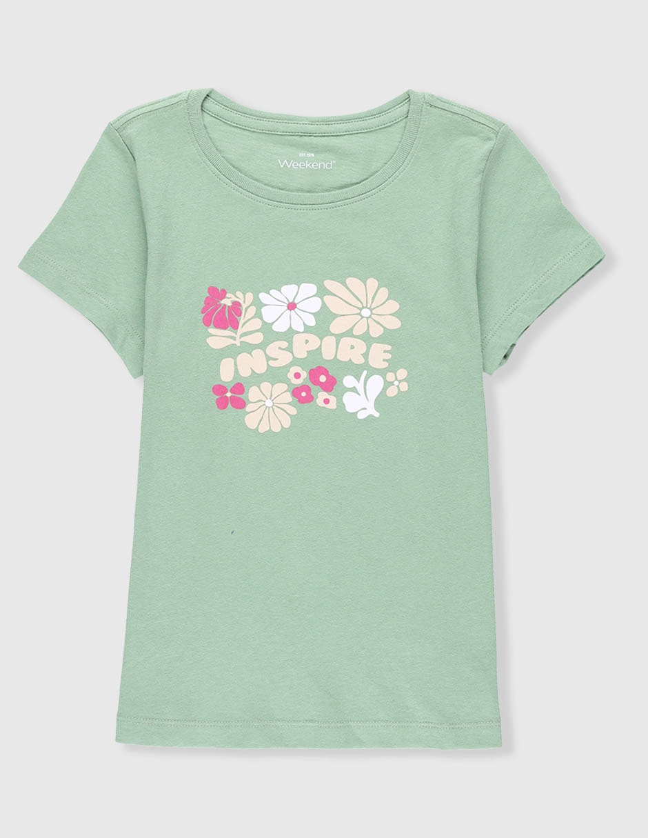 Playera manga corta para niña Playera manga corta para niña