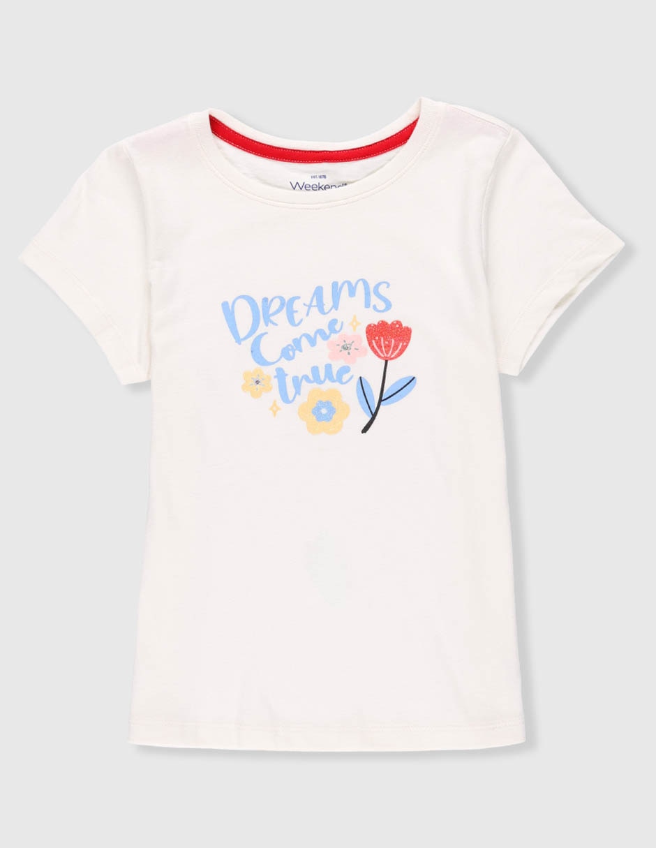 Playera manga corta para niña Playera manga corta para niña