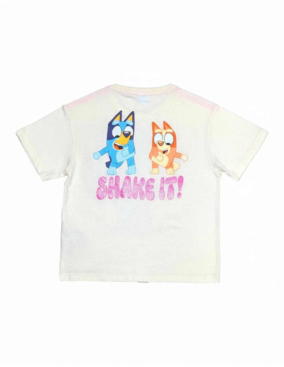 Playera Panderia Bluey y Bingo manga corta para niña 5