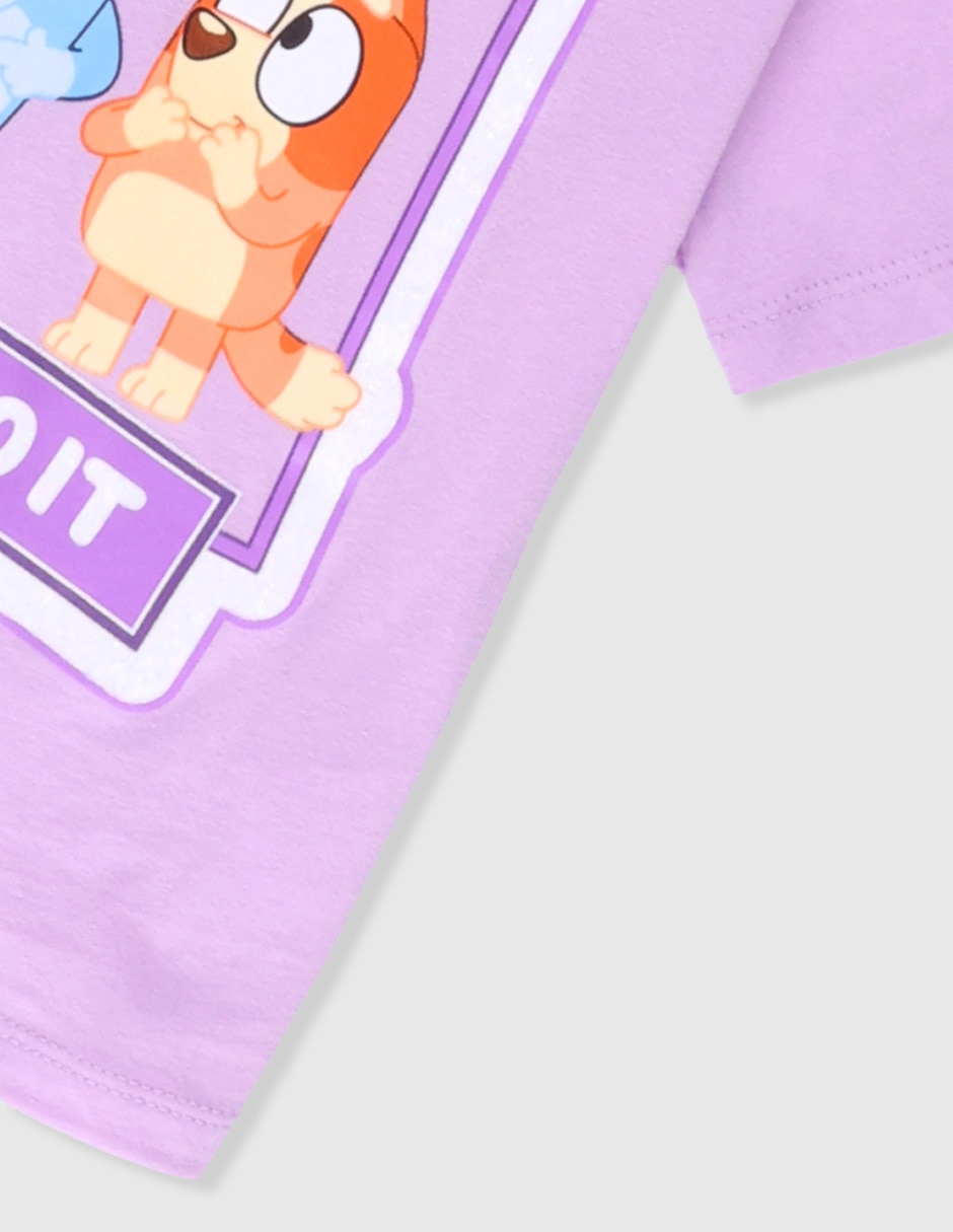 Playera bluey y bingo manga corta para niña 4