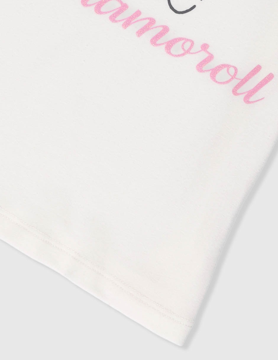 Playera Cinnamoroll Hello Kitty and Friends manga corta para niña 4
