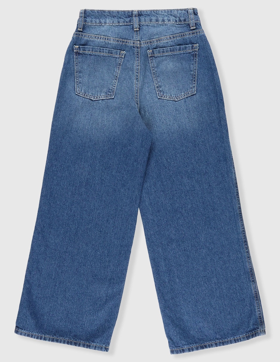 Jeans wide leg para niña 2