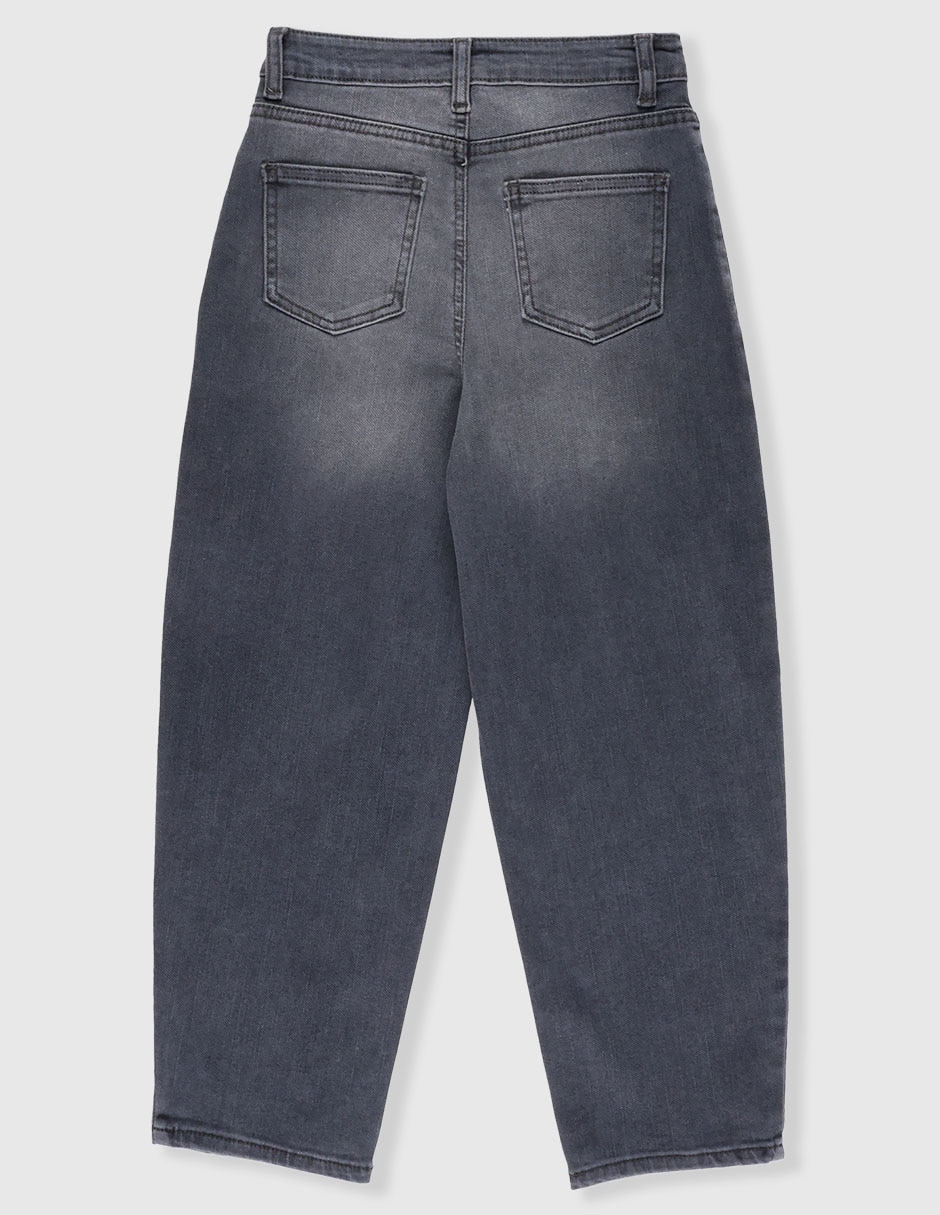 Jeans amplio lavado obscuro para niña 2