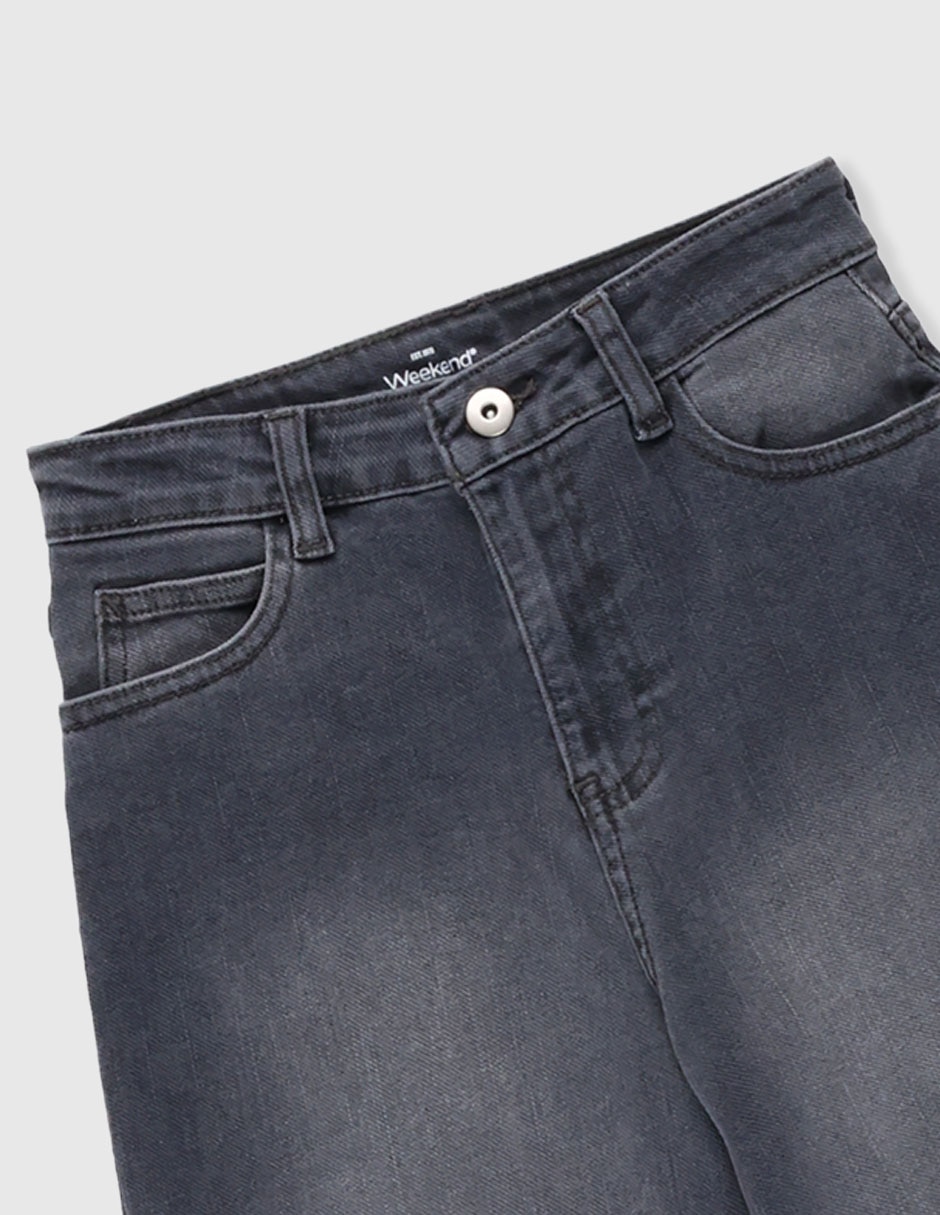 Jeans amplio lavado obscuro para niña 3
