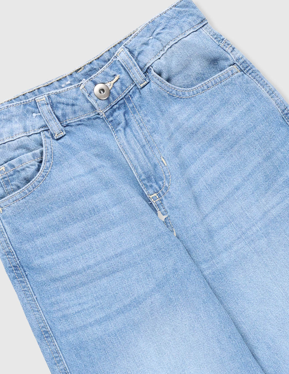 Jeans wide leg para niña 4