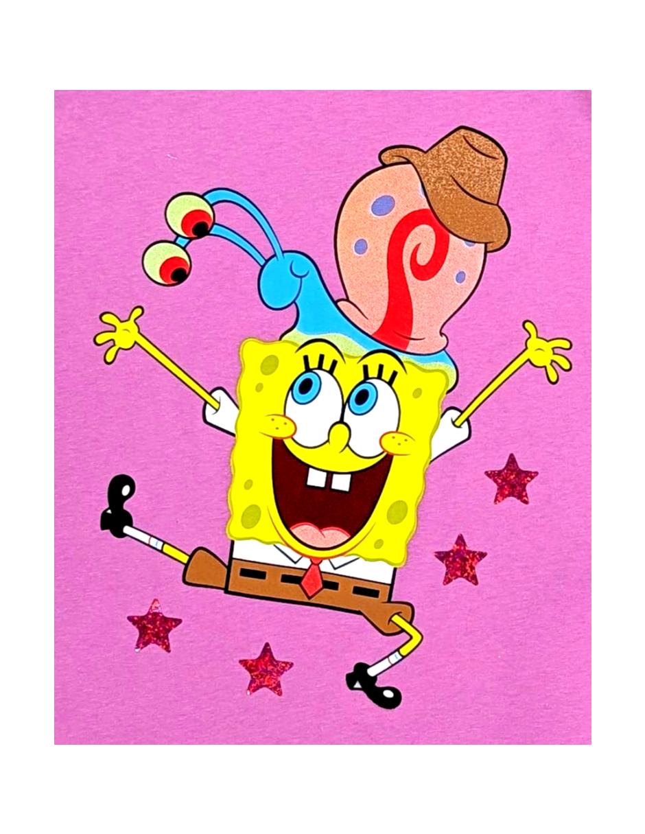 Playera Bob Esponja manga corta para niña 3