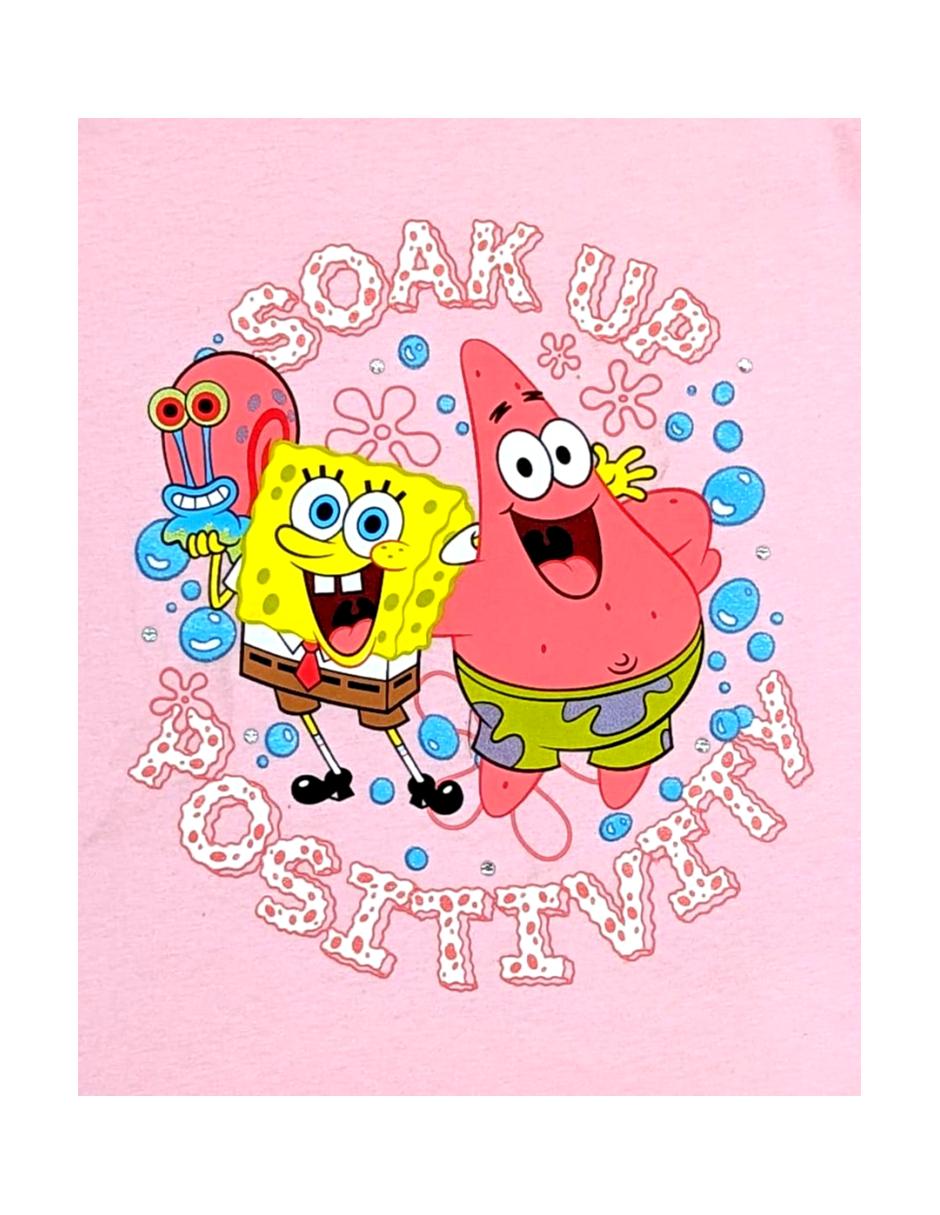Playera Bob Esponja y Patricio manga corta para niña 3