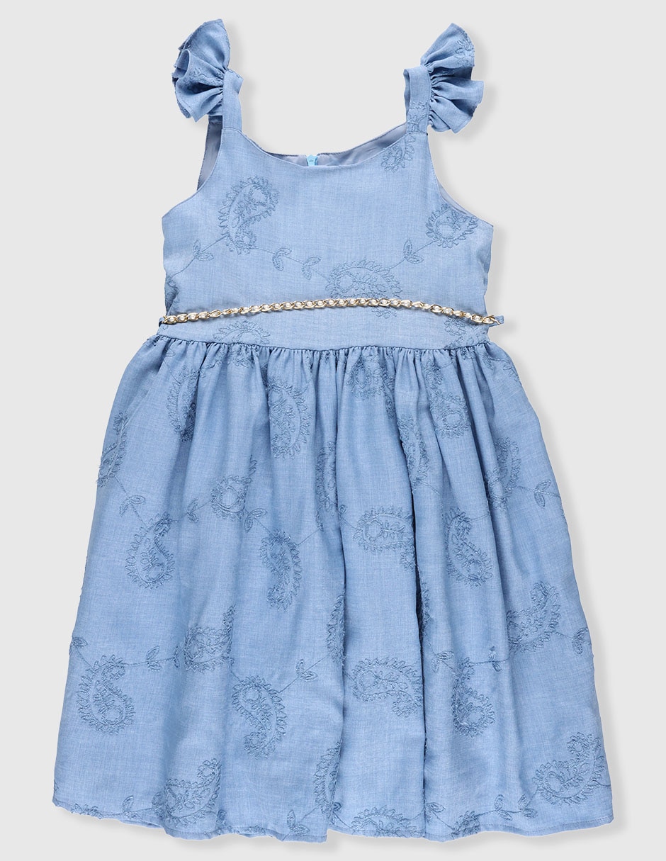 Vestido Chersi manga volantes para niña