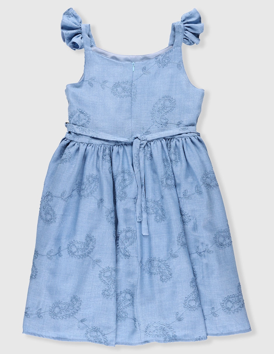 Vestido manga volantes para niña 2