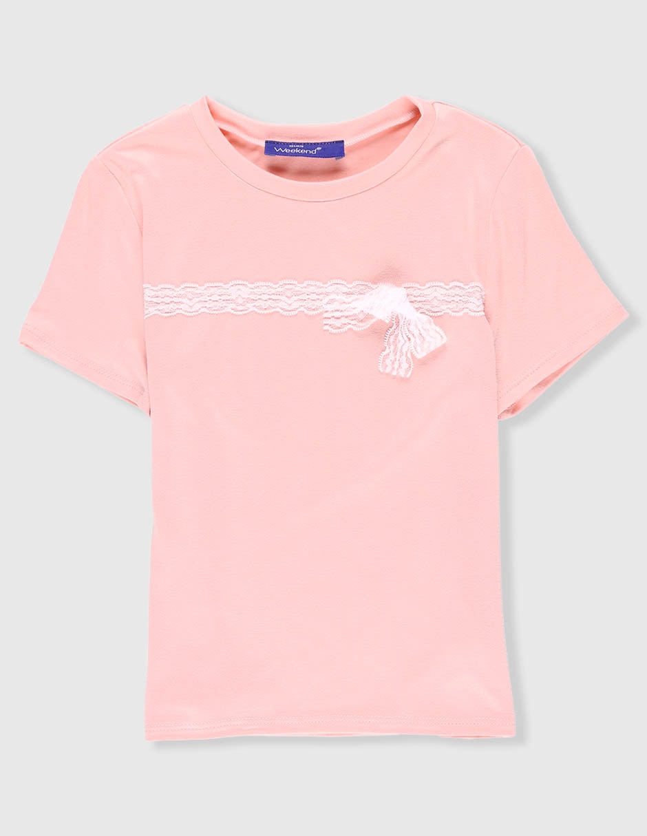 Playera manga corta para niña Playera manga corta para niña