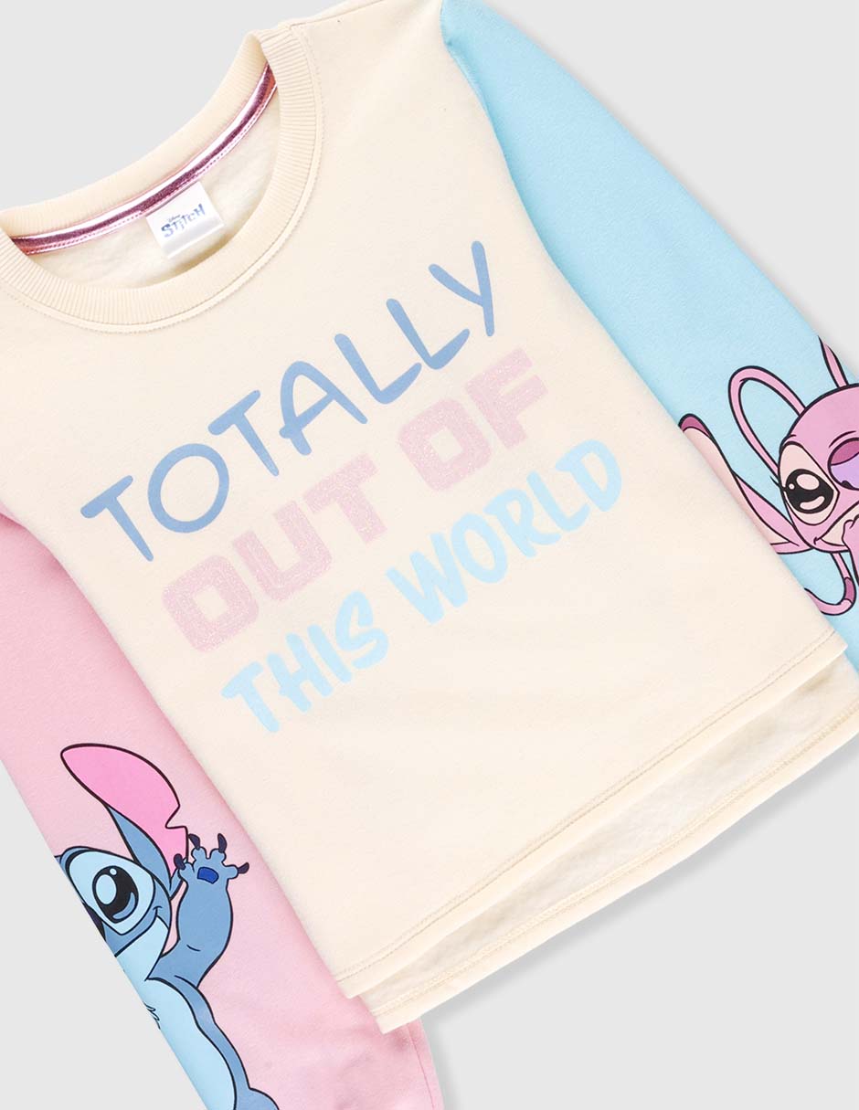 Sudadera Lilo & Stitch Stitch y ángel para niña 3