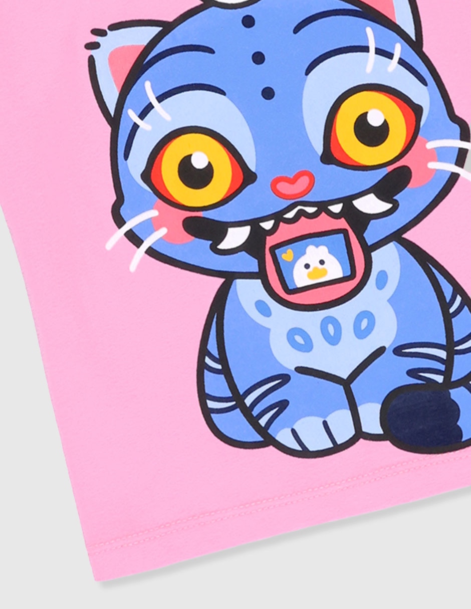 Playera Las Guerreras del K-Pop El Gat manga corta para niña 4