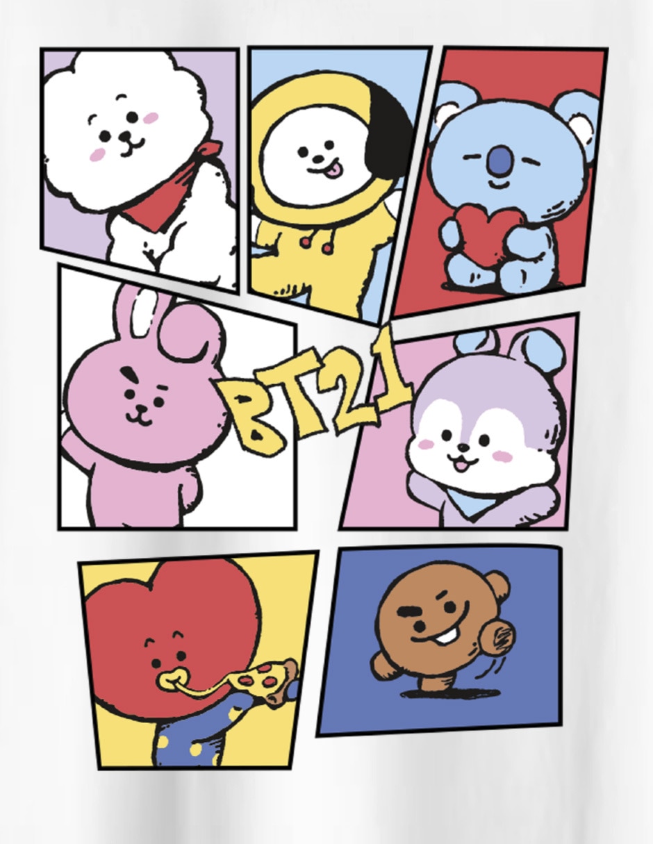 Playera Tata(BTS) manga corta para niña 3