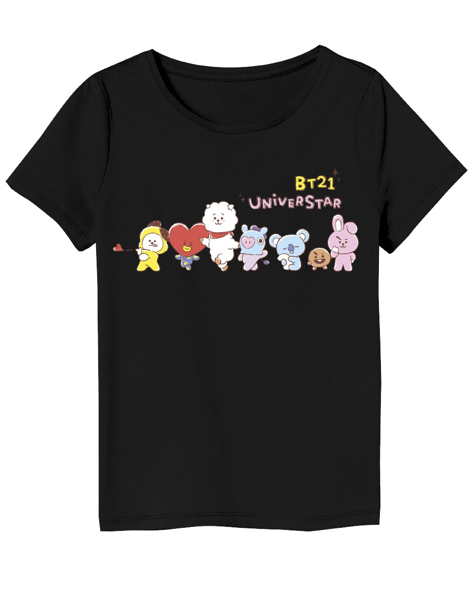 Playera Tata(BTS) manga corta para niña