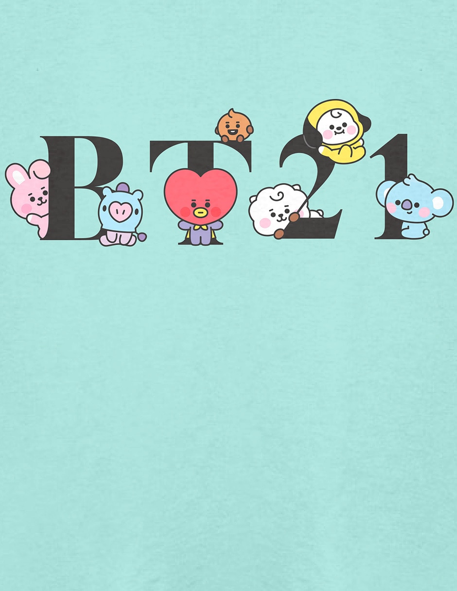 Playera Tycoon Tata BTS manga corta para niña 5