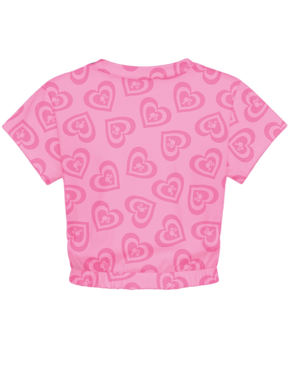 Playera Barbie manga corta para niña 2